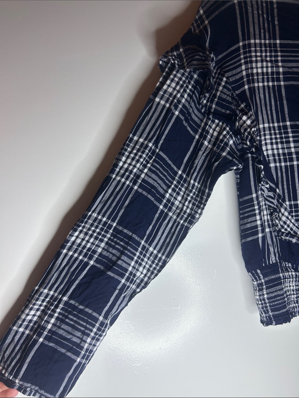 Express Plaid Ruffle Top - Picture 5 of 9